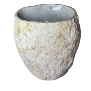 River stone sink pedestal- handmade in Indonesia Art. No.SP00030