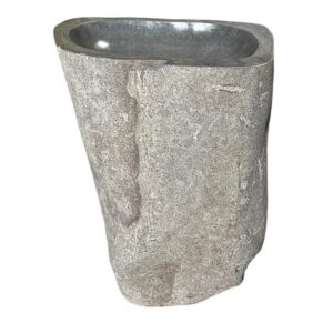 River stone sink pedestal- handmade in Indonesia Art. No. SP00030.1