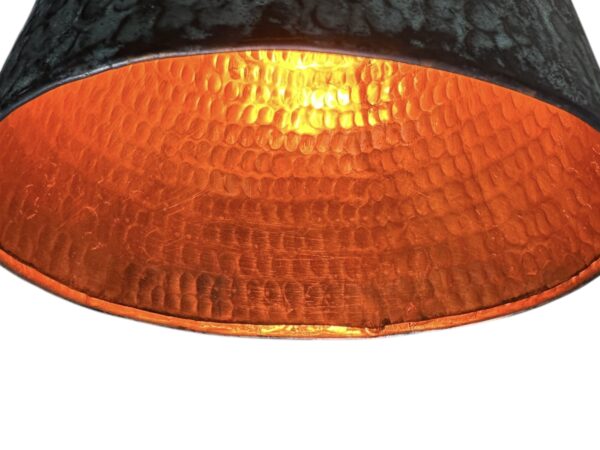 Copper lampshade with patina-handmade Art. No. CL00073