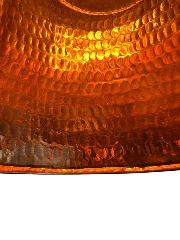 Copper lampshade with patina-handmade Art. No. CL00073