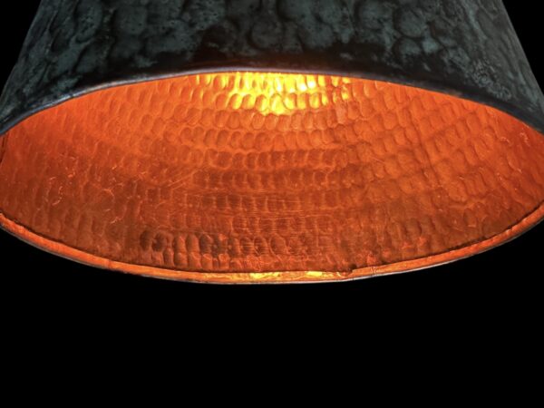 Copper lampshade with patina-handmade Art. No. CL00073