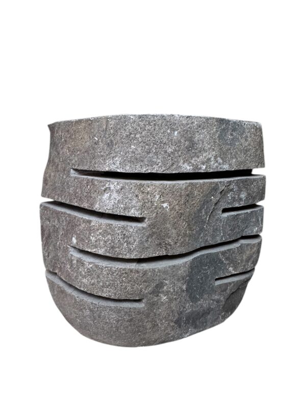 Natural stone stool lamp- handmade in Indonesia Art. No. SL00105