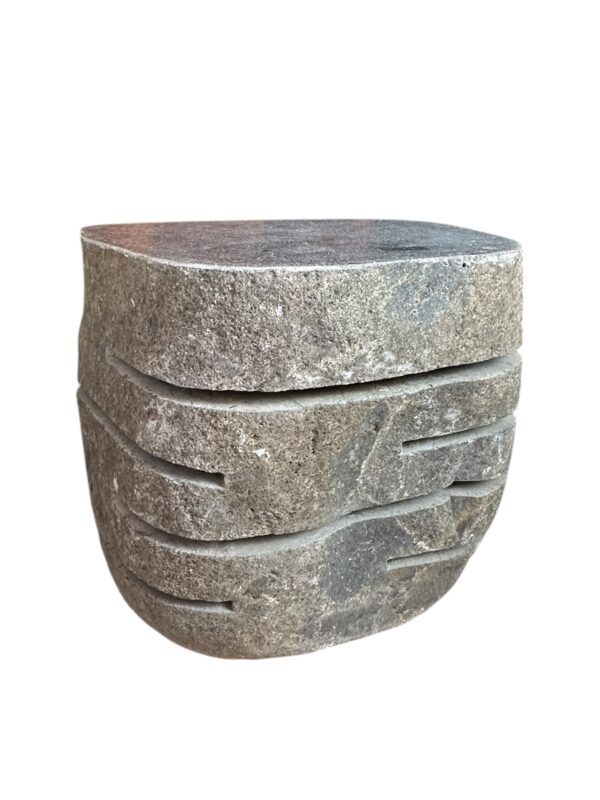 Natural stone stool lamp- handmade in Indonesia Art. No. SL00105