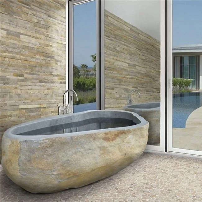 Handmade stone bathtub