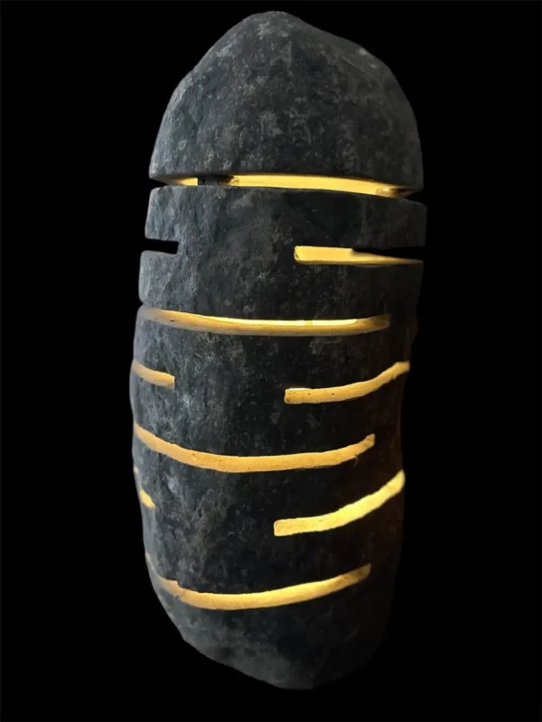 Natural stone garden lamp- handmade in Indonesia Art. No. GL00051