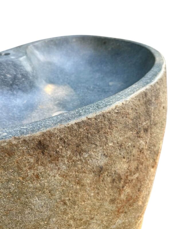 River stone sink pedestal- handmade in Indonesia Art. No.SP00145