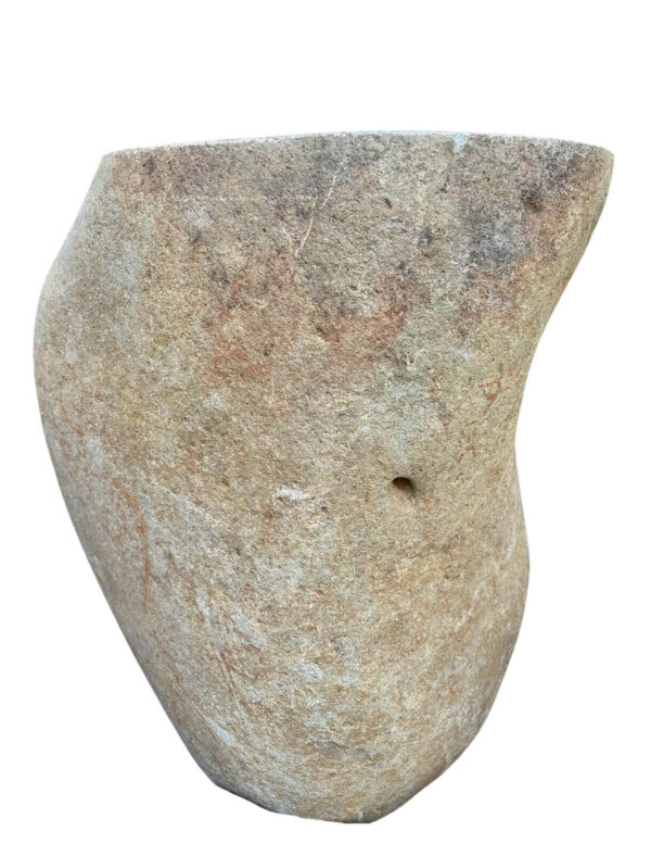 River stone sink pedestal- handmade in Indonesia Art. No.SP00145