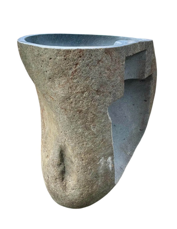 River stone sink pedestal- handmade in Indonesia Art. No.SP00145