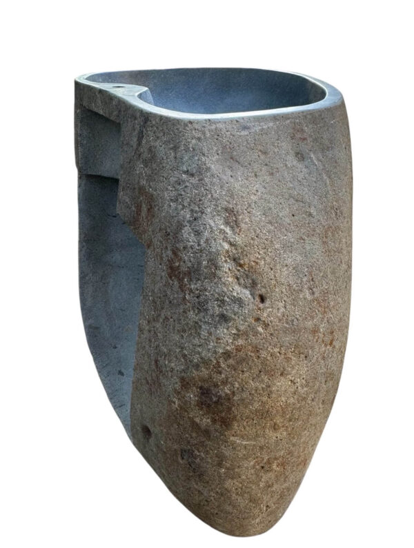 River stone sink pedestal- handmade in Indonesia Art. No.SP00145