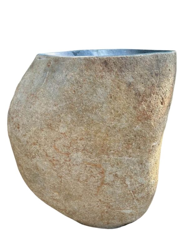 River stone sink pedestal- handmade in Indonesia Art. No.SP00145