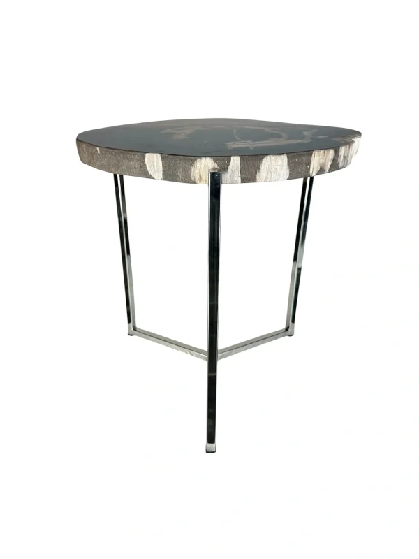 Set of three petrified wood accent tables Art. No. DT00222