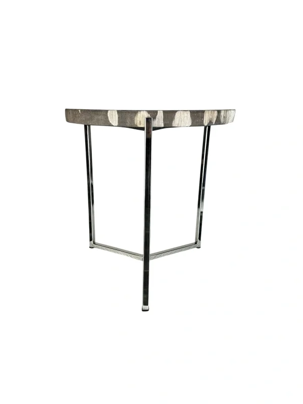 Set of three petrified wood accent tables Art. No. DT00222