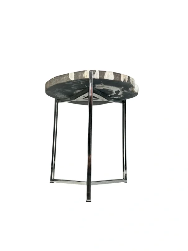 Set of three petrified wood accent tables Art. No. DT00222