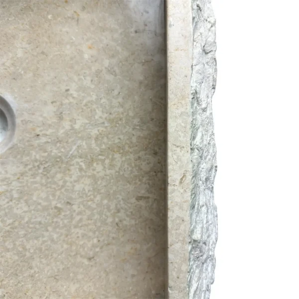 Square marble sink–handmade, natural design Art. No. MS00252