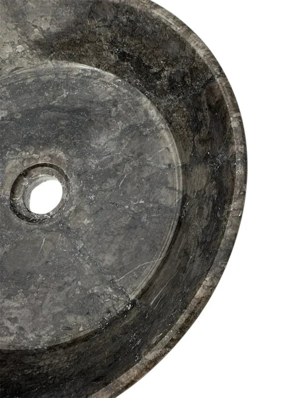 Round marble sink–handmade, natural design Art. No. MS00262