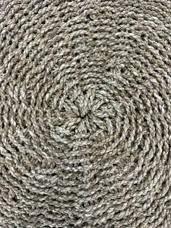 Natural materials handmade pouf Art. No. NMP00299