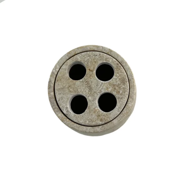 Beige marble trio bath accessories Art. No. BA00314