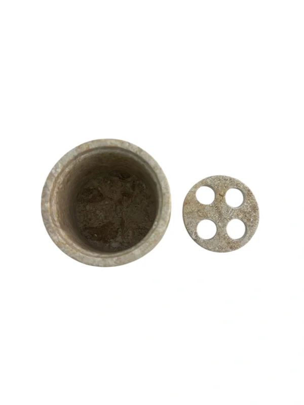 Beige marble trio bath accessories Art. No. BA00314