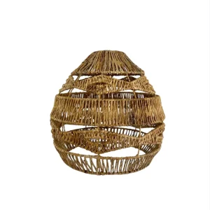 Handcrafted natural boho hanging ceiling lamp
