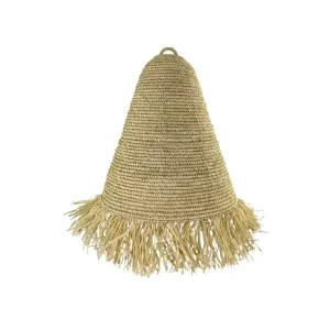 Handcrafted natural boho hanging ceiling lamp