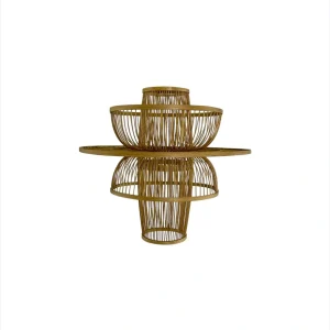 Handcrafted natural boho hanging ceiling lamp