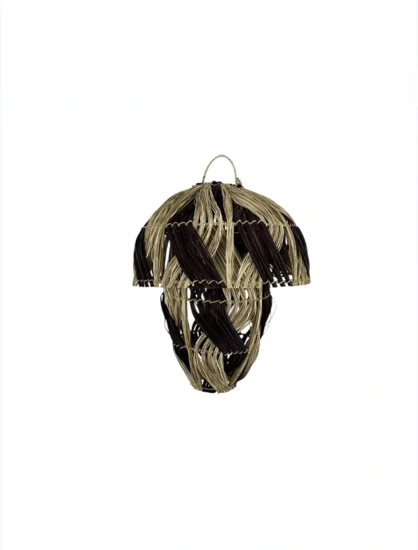 Handcrafted natural boho hanging ceiling lamp