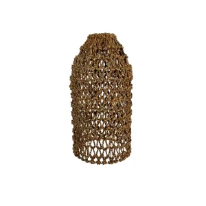 Handcrafted natural boho hanging ceiling lamp