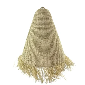 Handcrafted natural boho hanging ceiling lamp