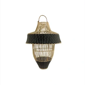 Handcrafted natural boho hanging ceiling lamp