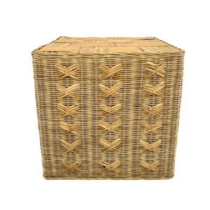 handmade natural fiber accent stool woven decorative stool