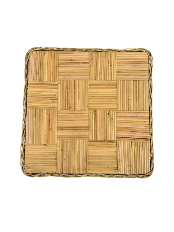 Natural Fiber Accent Stool-Handmade Art.No. STROT-AS00417