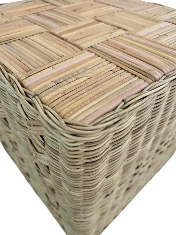 Natural Fiber Accent Stool-Handmade Art.No. STROT-AS00417