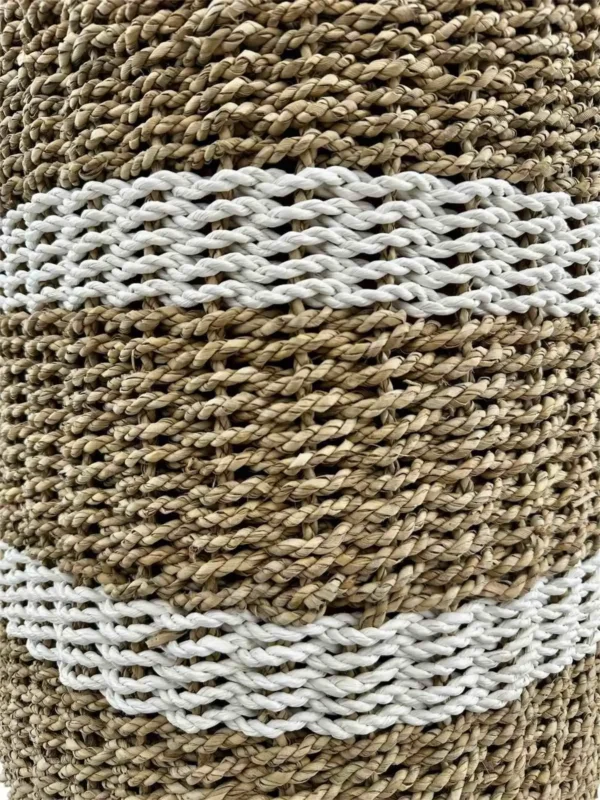 Natural Fiber Accent Stool-Handmade Art.No. STSIN-AS00415