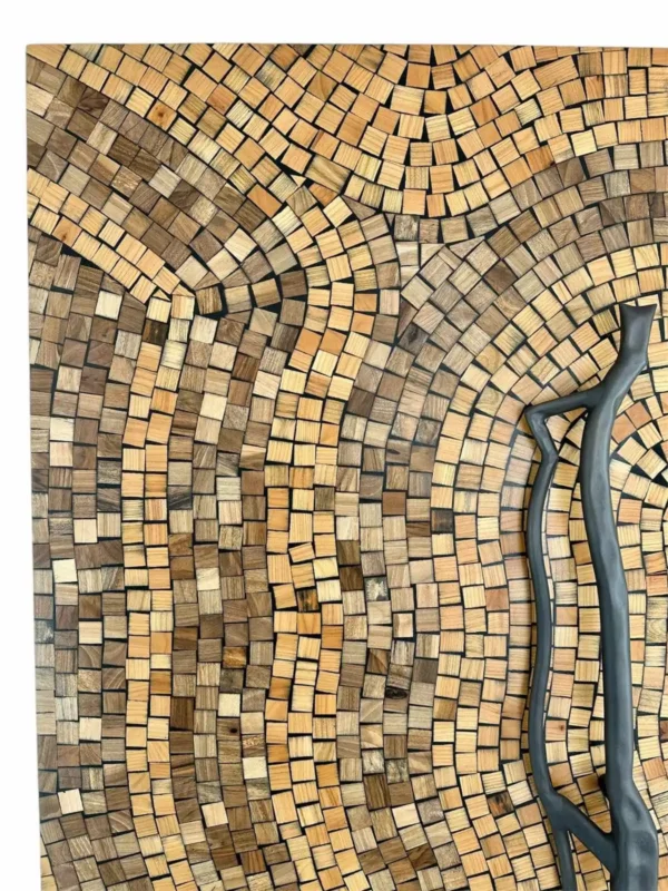 Wooden Mosaic Wardrobe Doors – Handmade Artistic Custom Cabinet Doors Art. No.CHWD00431