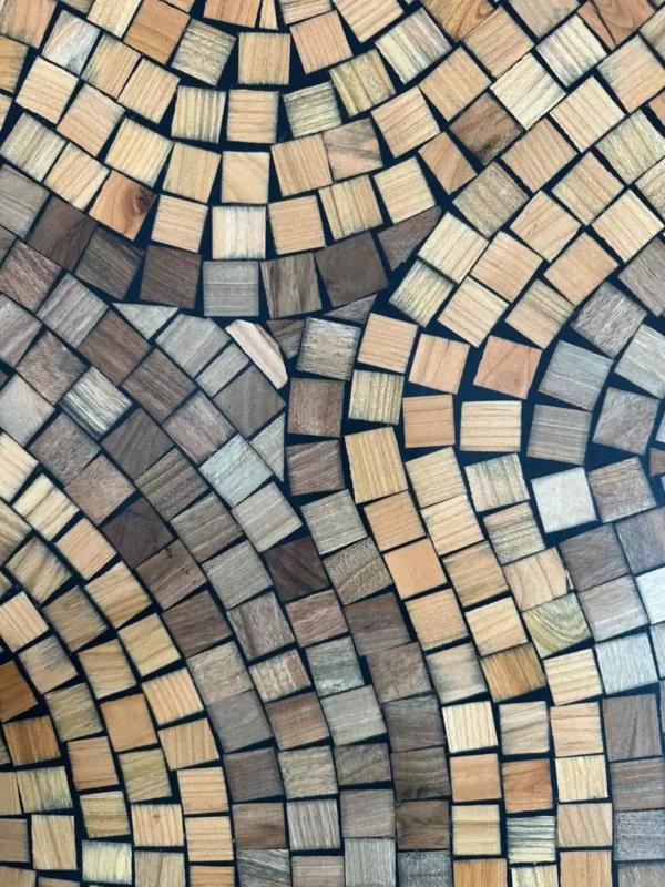 Wooden Mosaic Wardrobe Doors – Handmade Artistic Custom Cabinet Doors Art. No.CHWD00431