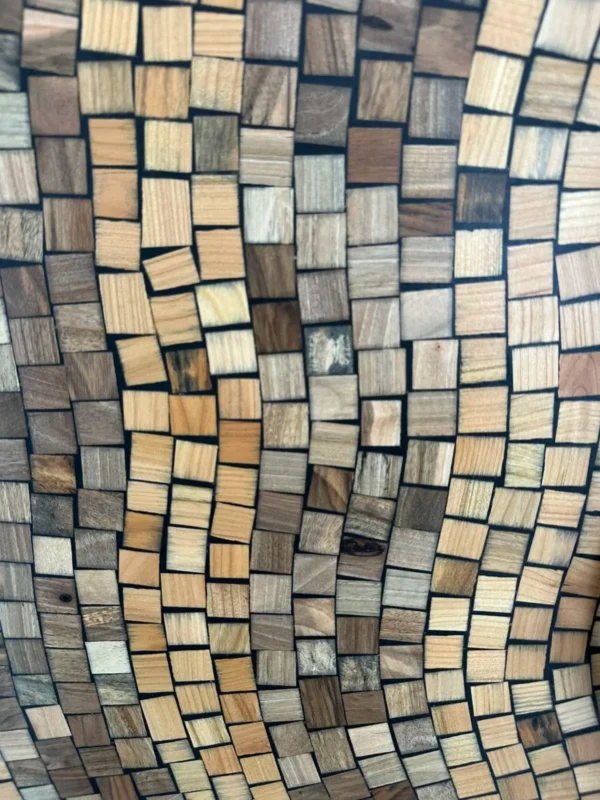 Wooden Mosaic Wardrobe Doors – Handmade Artistic Custom Cabinet Doors Art. No.CHWD00431