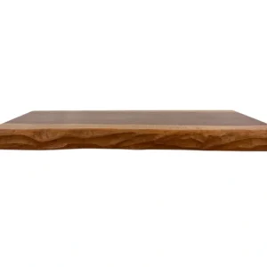 Solid wood bathroom countertop with natural live edge design handmade wooden vanity top