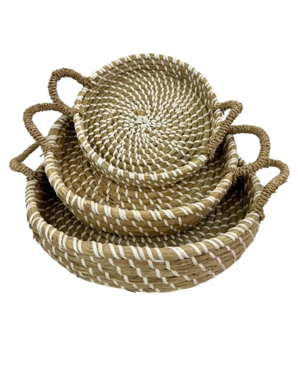 Handwoven Natural Fiber Basket Set Art. No. NMA-00439