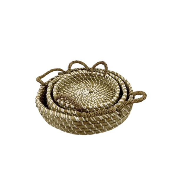 Handwoven Natural Fiber Basket Set Art. No. NMA-00439