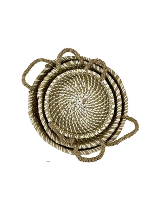 Handwoven Natural Fiber Basket Set Art. No. NMA-00439