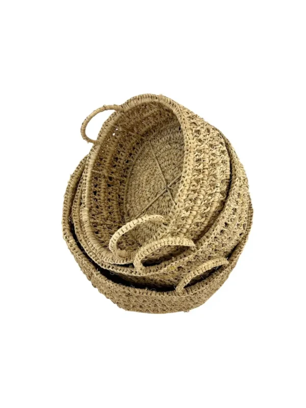 Handwoven Natural Fiber Basket Set Art. No. NMA-00442