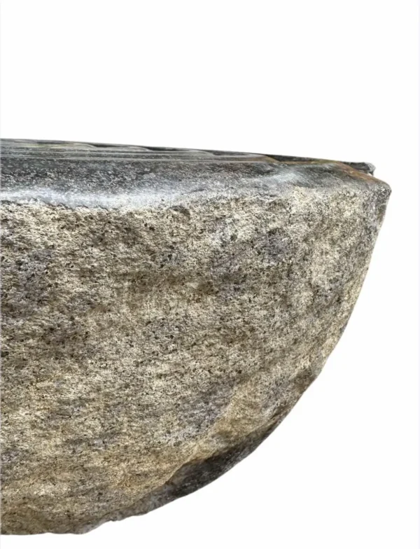 River Stone Fountain Basin – Handmade Natural Stone Water Feature | Art. No. RSF00464