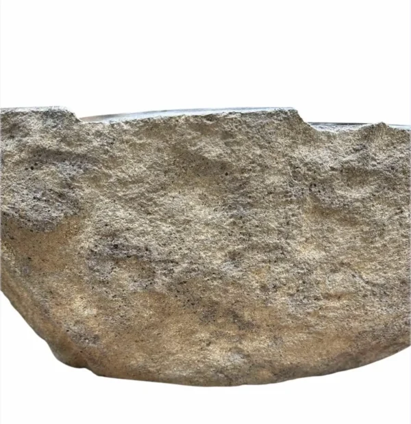 River Stone Fountain Basin – Handmade Natural Stone Water Feature | Art. No. RSF00464