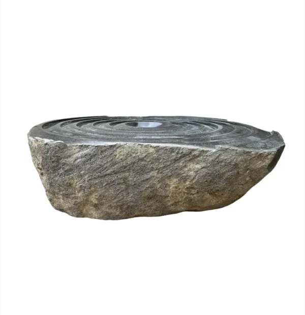 River Stone Fountain Basin – Handmade Natural Stone Water Feature | Art. No. RSF00464