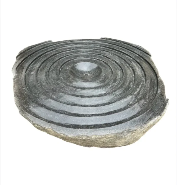 River Stone Fountain Basin – Handmade Natural Stone Water Feature | Art. No. RSF00464