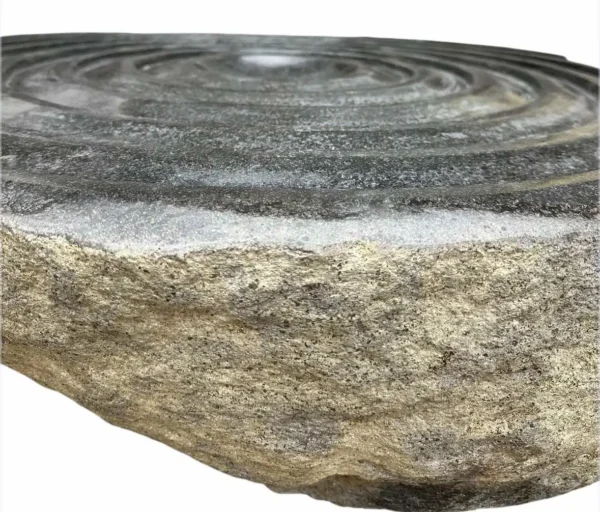 River Stone Fountain Basin – Handmade Natural Stone Water Feature | Art. No. RSF00464