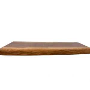 Solid wood bathroom countertop with natural live edge design handmade wooden vanity top