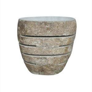handmade natural stone lamp sculptural design