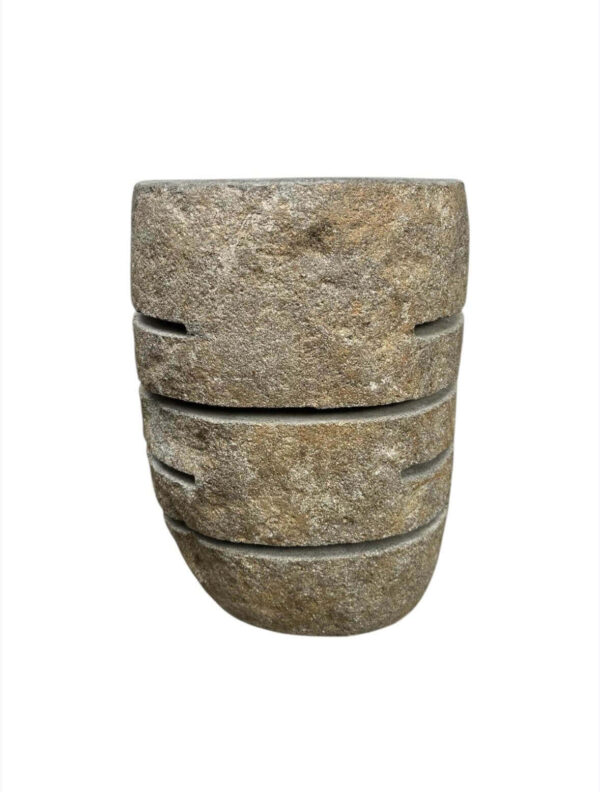 Natural stone stool lamp- handmade in Indonesia Art. No. SL00458