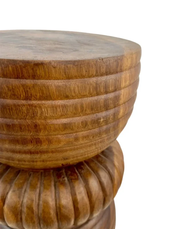 Suar Wood Accent Stool-Handmade Art. No. STKY-AS00423